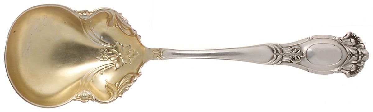 BMS9 (STERLING) Large Solid Berry/Casserole Spoon by Baker Manchester-1