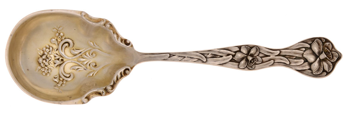 Daffodil (Sterling, 1900) Sugar Spoon by Baker Manchester-1