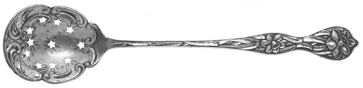 Daffodil (Sterling, 1900) Large Sugar Sifter by Baker Manchester-1