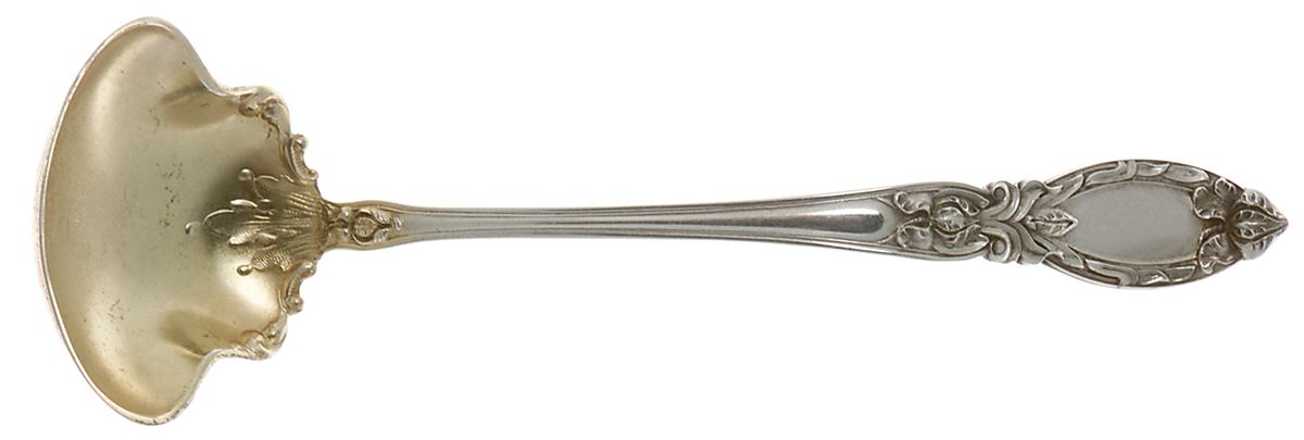 Lady Clare (Sterling, 1914) Solid Piece Cream Ladle by Baker Manchester-1