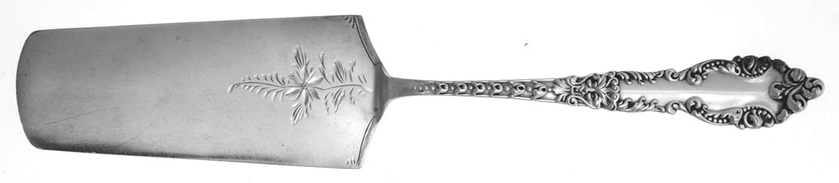 Lafayette (Sterling, 1898) Bright Cut Solid Pastry Server by Baker Manchester-1