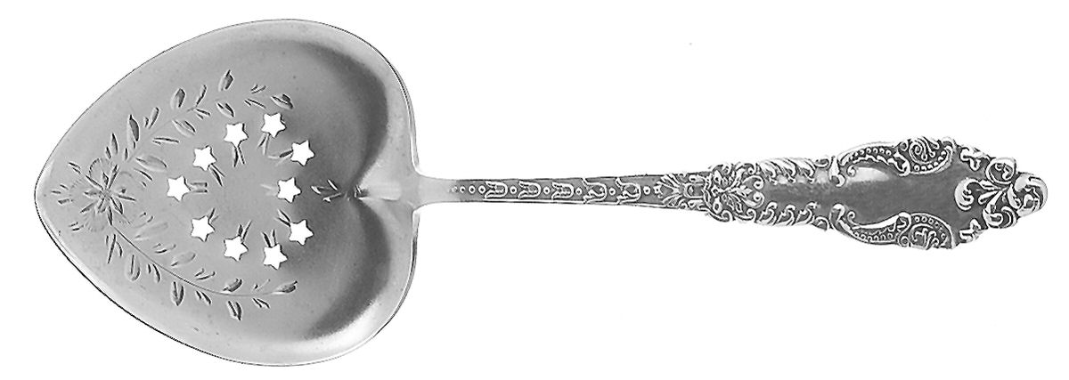 Lafayette (Sterling, 1898) Small Pierced Nut Serving Spoon by Baker Manchester-1