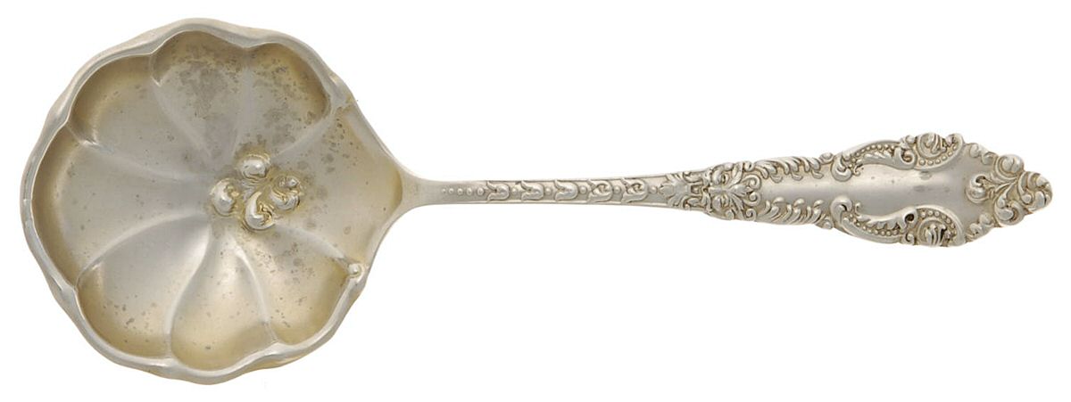 Lafayette (Sterling, 1898) Solid Bon Bon Spoon by Baker Manchester-1