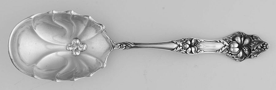 Landers No. 2 (Sterling, 1900, No Monograms) Spoon-Preserve by Baker Manchester-1