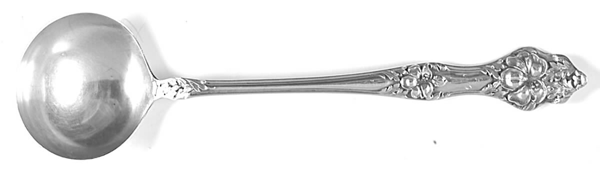 Landers No. 2 (Sterling, 1900, No Monograms) Large Chocolate Spoon by Baker Manchester-1