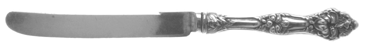 Landers No. 2 (Sterling, 1900, No Monograms) Orange Knife with Silverplate Blade by Baker Manchester-1