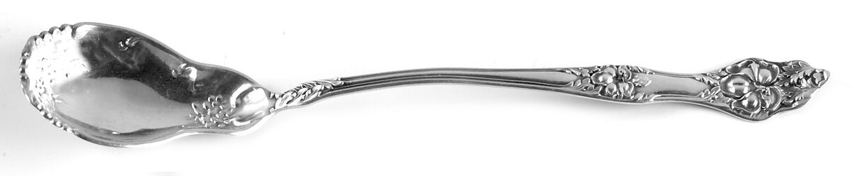 Landers No. 2 (Sterling, 1900, No Monograms) Large Horseradish Serving Spoon by Baker Manchester-1