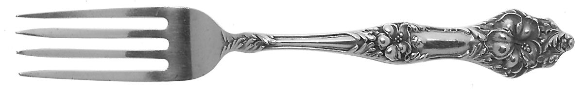 Landers No. 2 (Sterling, 1900, No Monograms) Solid Youth Tea Fork by Baker Manchester-1
