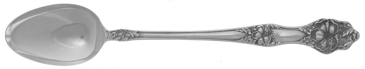 Landers No. 2 (Sterling, 1900, No Monograms) Parfait Spoon (Solid Piece) by Baker Manchester-1