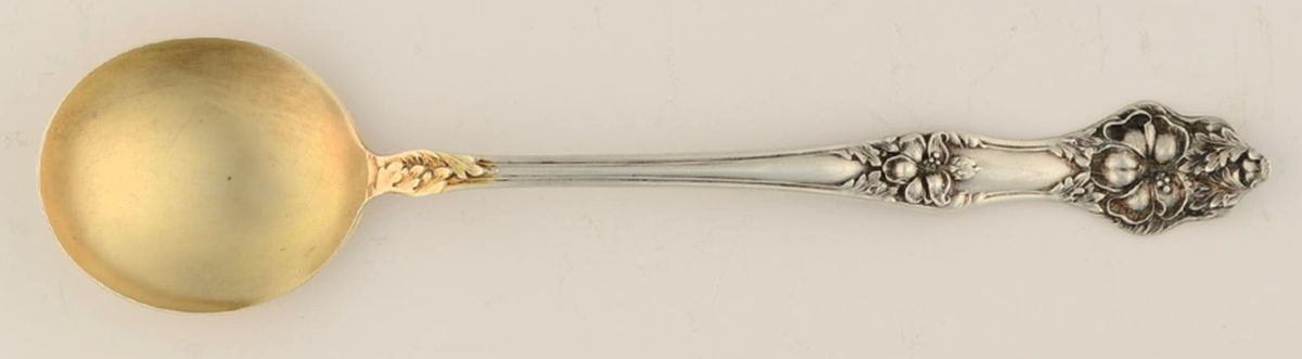 Landers No. 2 (Sterling, 1900, No Monograms) Large Chocolate Spoon by Baker Manchester-1