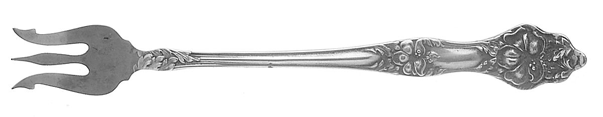 Landers No. 2 (Sterling, 1900, No Monograms) Oyster Fork by Baker Manchester-1