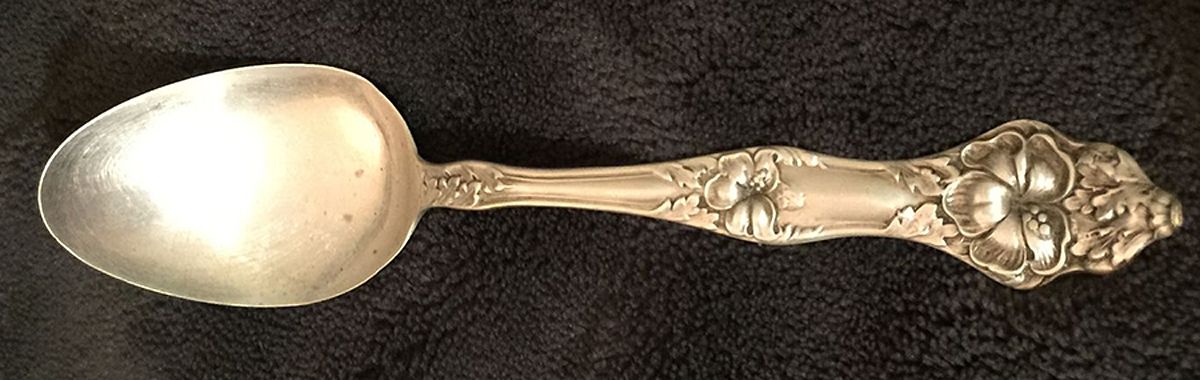 Landers No. 2 (Sterling, 1900, No Monograms) Teaspoon by Baker Manchester-1