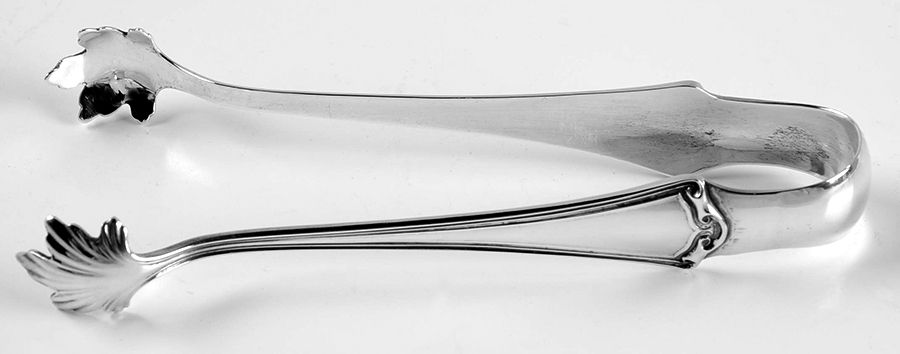 Roanoke (Sterling, 1918, No Monograms) Large Sugar Tongs by Baker Manchester-1