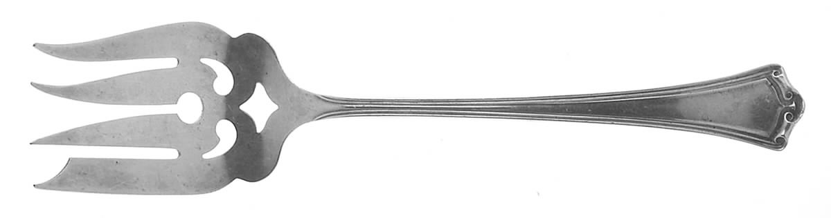 Roanoke (Sterling, 1918, No Monograms) Small Chipped Beef Fork by Baker Manchester-1