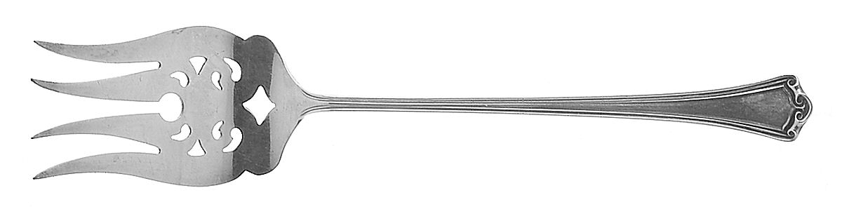 Roanoke (Sterling, 1918, No Monograms) Small Chipped Beef Fork by Baker Manchester-1