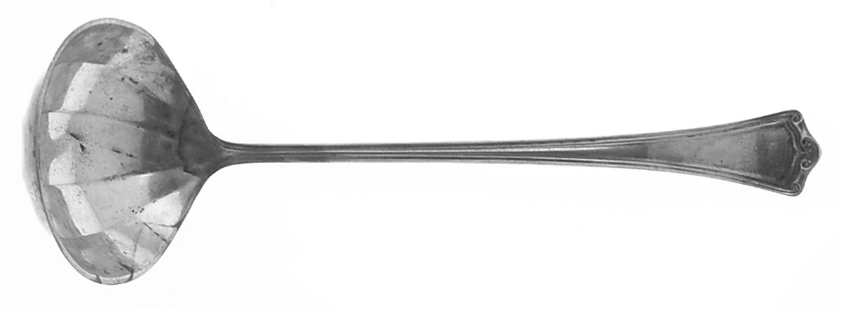Roanoke (Sterling, 1918, No Monograms) Gravy Ladle with Shell Bowl by Baker Manchester-1
