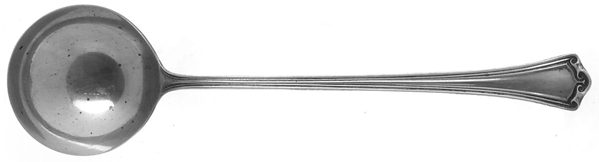 Roanoke (Sterling, 1918, No Monograms) Round Bowl Soup Spoon (Bouillon) by Baker Manchester-1