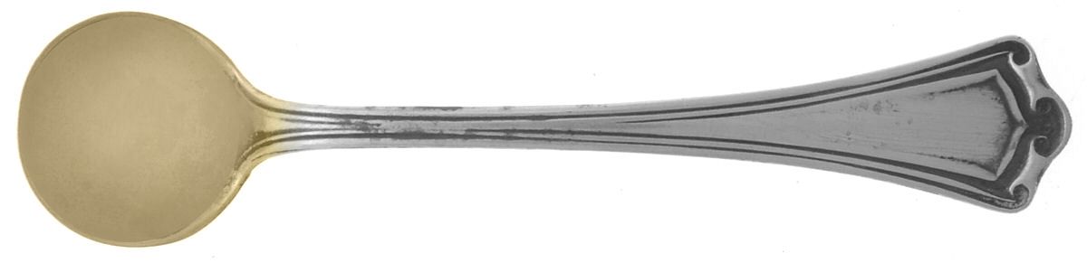 Roanoke (Sterling, 1918, No Monograms) Individual Salt Spoon by Baker Manchester-1