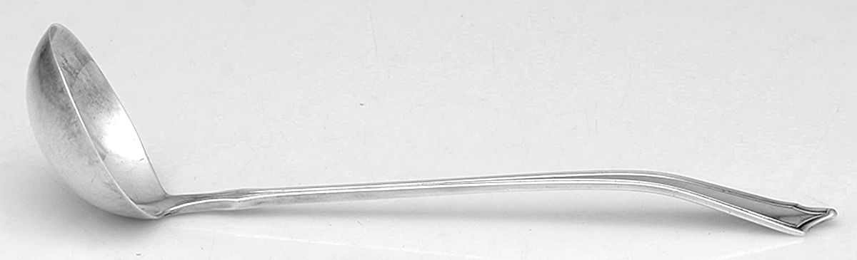 Roger Williams (Sterling, 1918) Large Gravy Ladle, Solid Piece by Baker Manchester-1