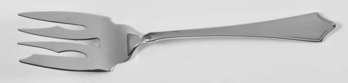 Roger Williams (Sterling, 1918) Small Solid Cold Meat Serving Fork by Baker Manchester-1