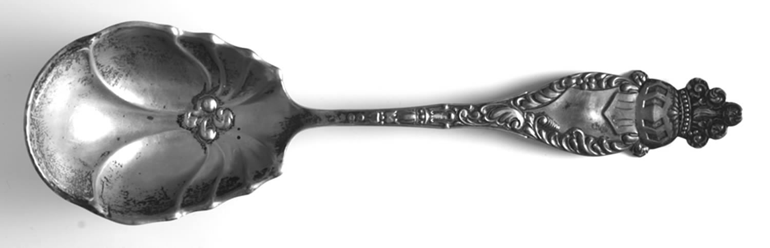 Spartan (Sterling, 1898) Small Solid Berry/Casserole Spoon by Baker Manchester-1