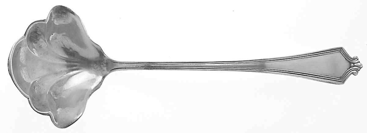 Van Buren (Sterling, 1916) Solid Piece Cream Ladle by Baker Manchester-1