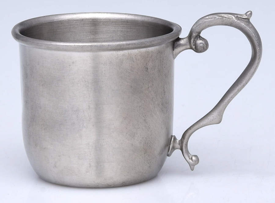 Colonial (Pewter, Hollowware) Baby Cup by Luther Boardman & Son-1