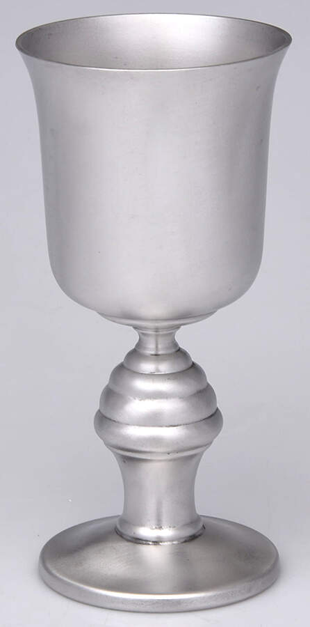 Colonial (Pewter, Hollowware) Water Goblet by Luther Boardman & Son-1