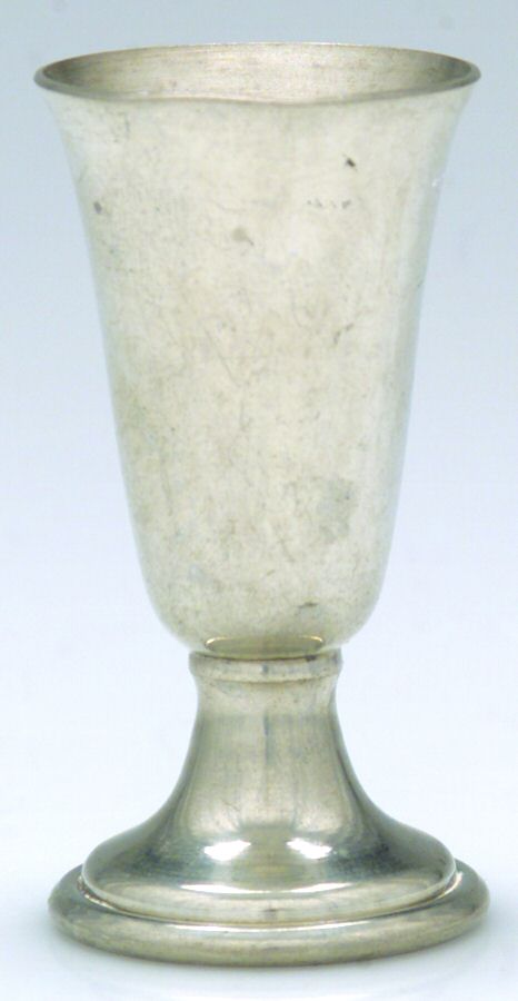 Colonial (Pewter, Hollowware) Cordial Cup by Luther Boardman & Son-1