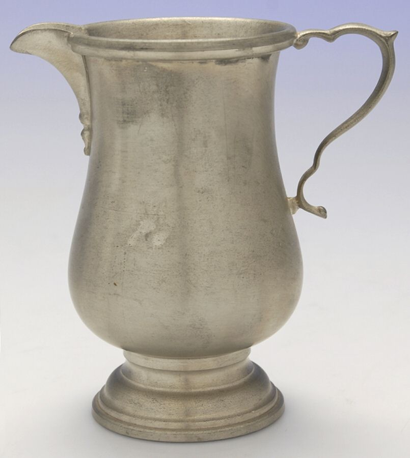 Colonial (Pewter, Hollowware) Creamer by Luther Boardman & Son-1