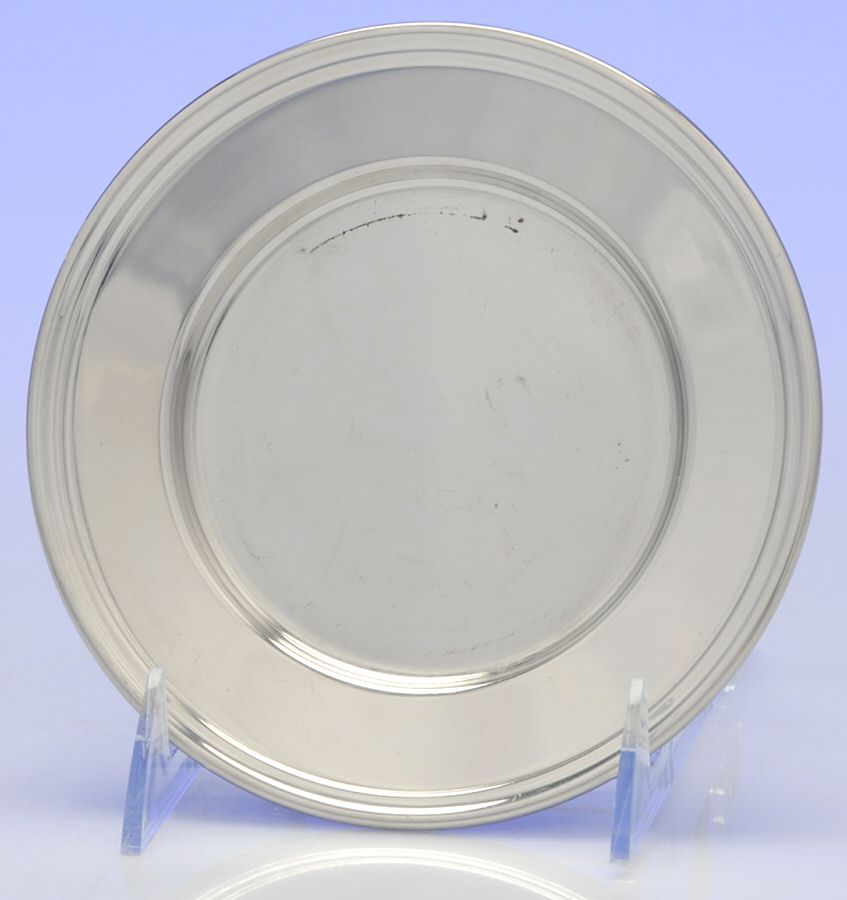 Colonial (Pewter, Hollowware) Bread and Butter Plate by Luther Boardman & Son-1