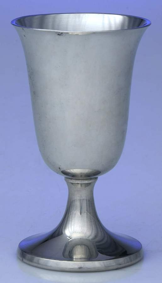 Colonial (Pewter, Hollowware) Wine Goblet by Luther Boardman & Son-1