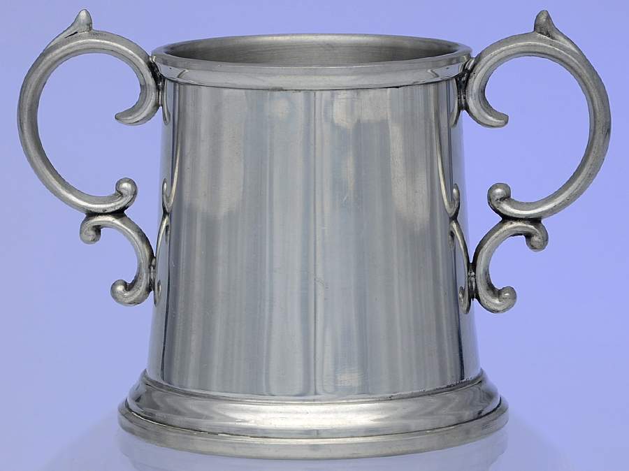 Colonial (Pewter, Hollowware) Open Sugar Bowl by Luther Boardman & Son-1