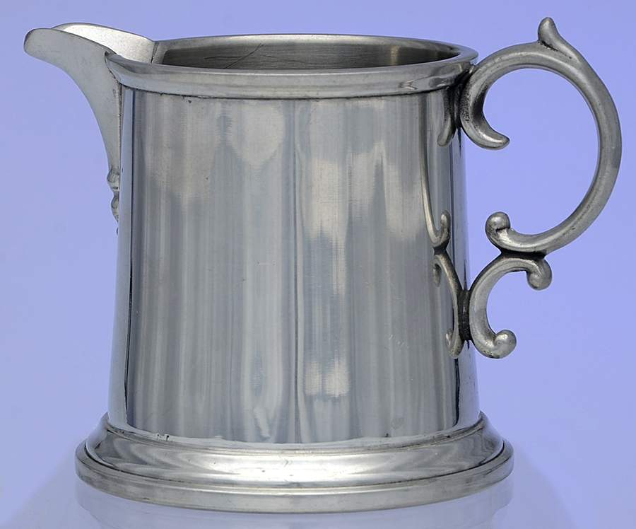 Colonial (Pewter, Hollowware) Creamer by Luther Boardman & Son-1