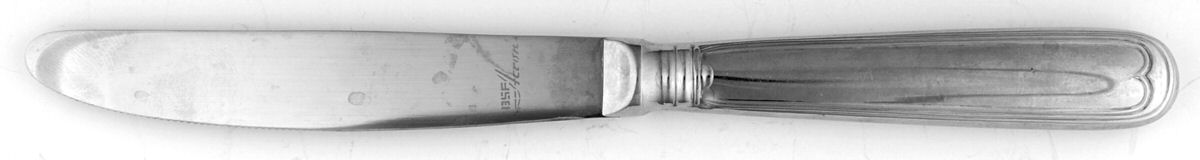 Klassich Faden (Stainless) Dessert Knife with Stainless Blade by Bremer Silberschmied-1