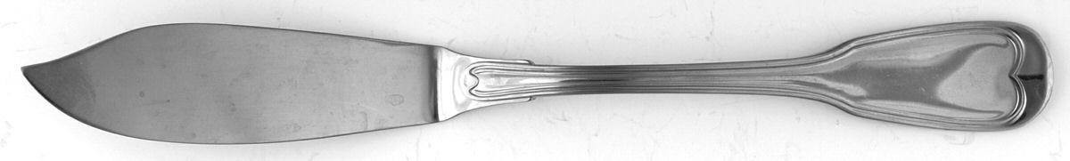 Klassich Faden (Stainless) Individual Solid Fish Knife by Bremer Silberschmied-1