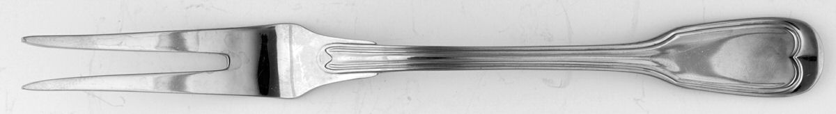 Klassich Faden (Stainless) Small 2-Tine Cold Meat Serving Fork by Bremer Silberschmied-1