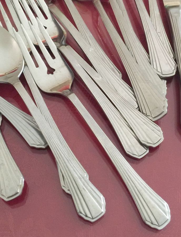 BST1 (STAINLESS) Individual Salad Fork by Baker, Hart & Stuart-1