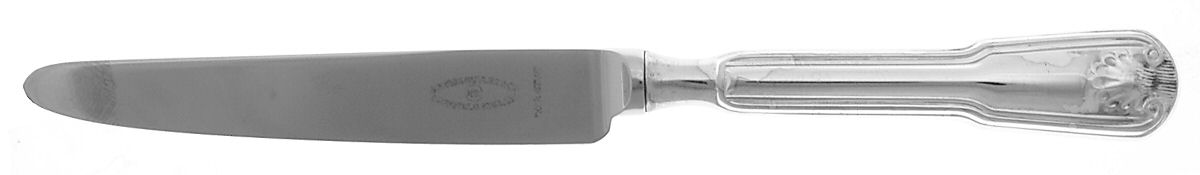 Fiddle Thread and Shell (Silverplate, 1980) Tea Knife with Stainless Blade by George Butler-1