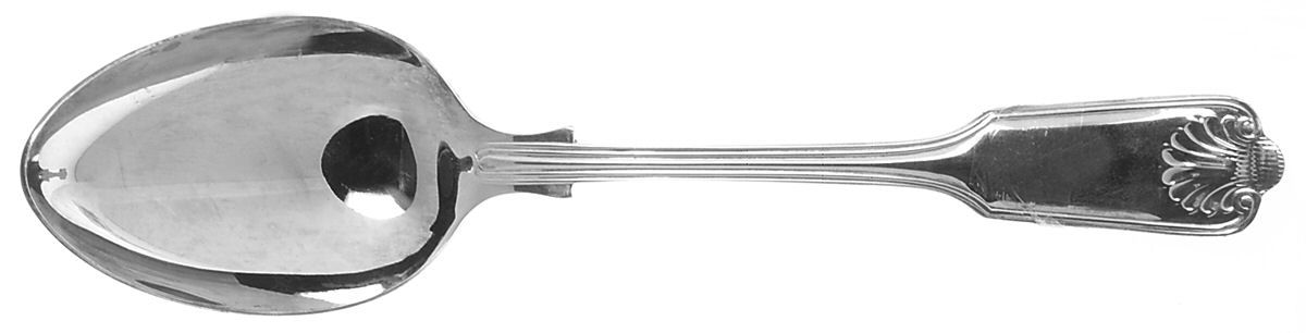 Fiddle Thread and Shell (Silverplate, 1980) Tablespoon (Serving Spoon) by George Butler-1