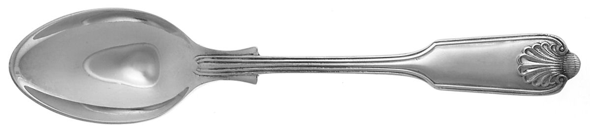 Fiddle Thread and Shell (Silverplate, 1980) Teaspoon by George Butler-1