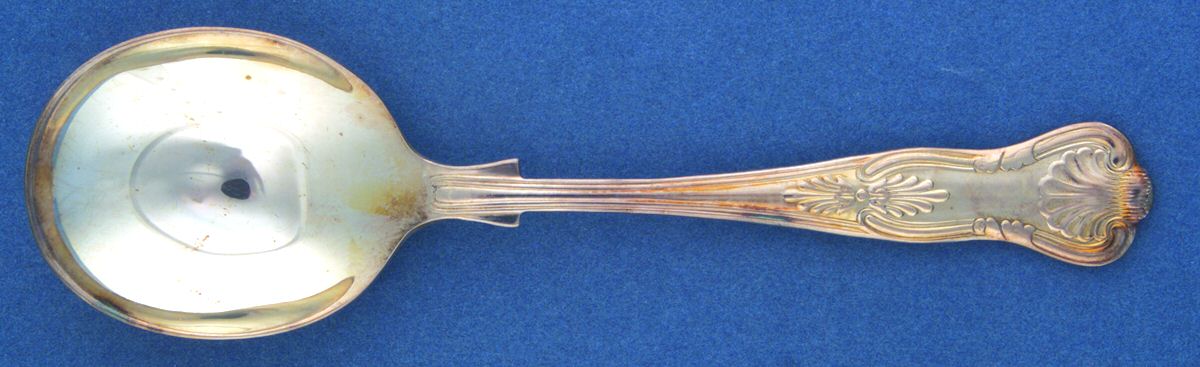 Kings (Silverplate, 1980) Round Bowl Soup Spoon (Gumbo) by George Butler-1