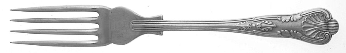 Kings (Silverplate, 1980) Individual Solid Fish Fork by George Butler-1