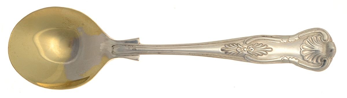 Kings (Silverplate, 1980) Round Bowl Soup Spoon (Cream Soup) by George Butler-1