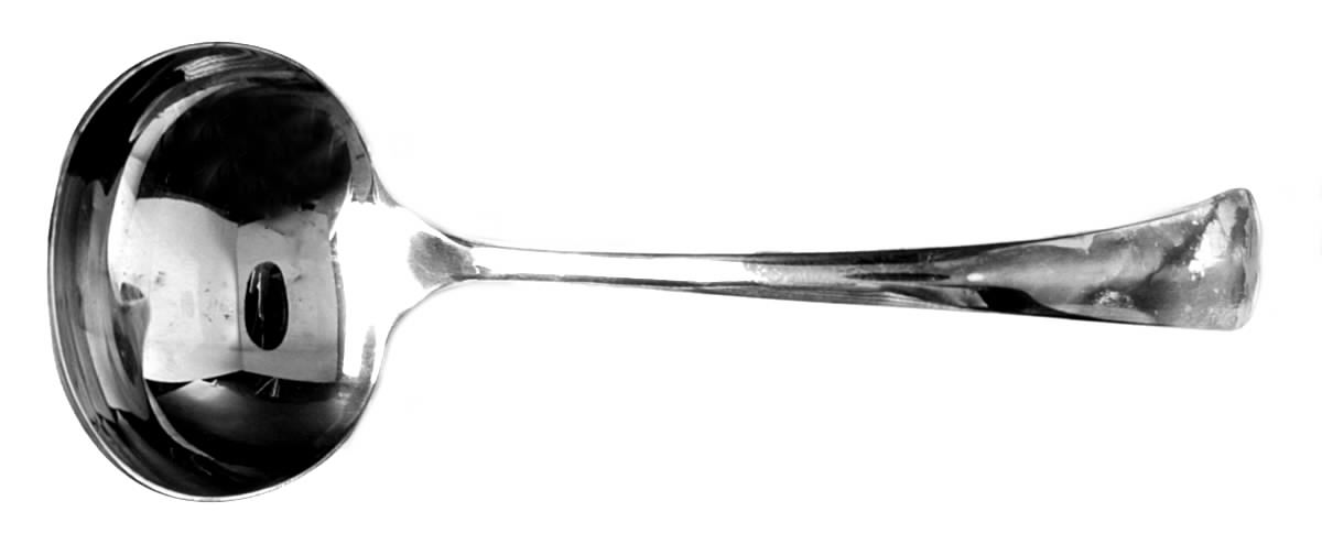 Rattail (Silverplate) Solid Gravy Ladle by George Butler-1