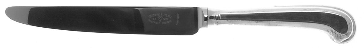Rattail (Silverplate) New French Hollow Pistol Knife by George Butler-1