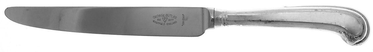 Rattail (Silverplate) New French Hollow Pistol Knife by George Butler-1
