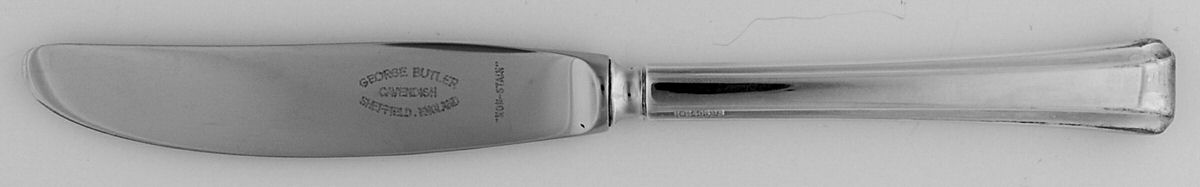 Symphony (Silverplate) Modern Hollow Butter Spreader (Stainless) by George Butler-1