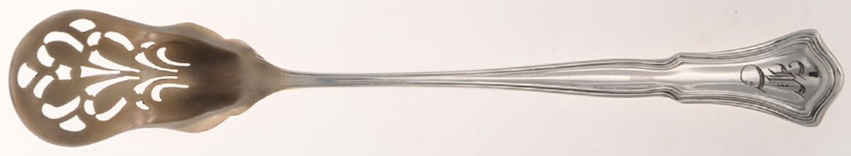 Alden (Sterling, 1900-1909) Pierced Bowl Short Handle Olive Spoon by R. Blackinton & Co-1
