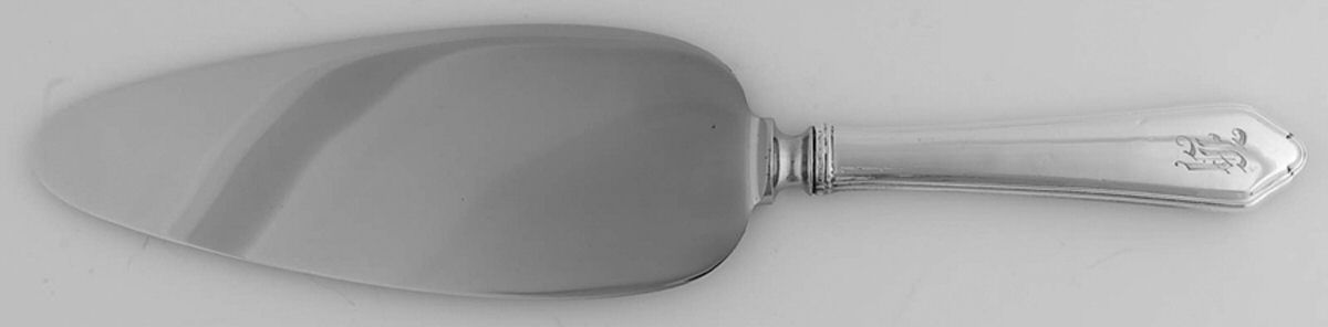 Gilbert Stuart (Sterling, 1946) Monogram Pie Server w/Stainless Blade by R. Blackinton & Co-1